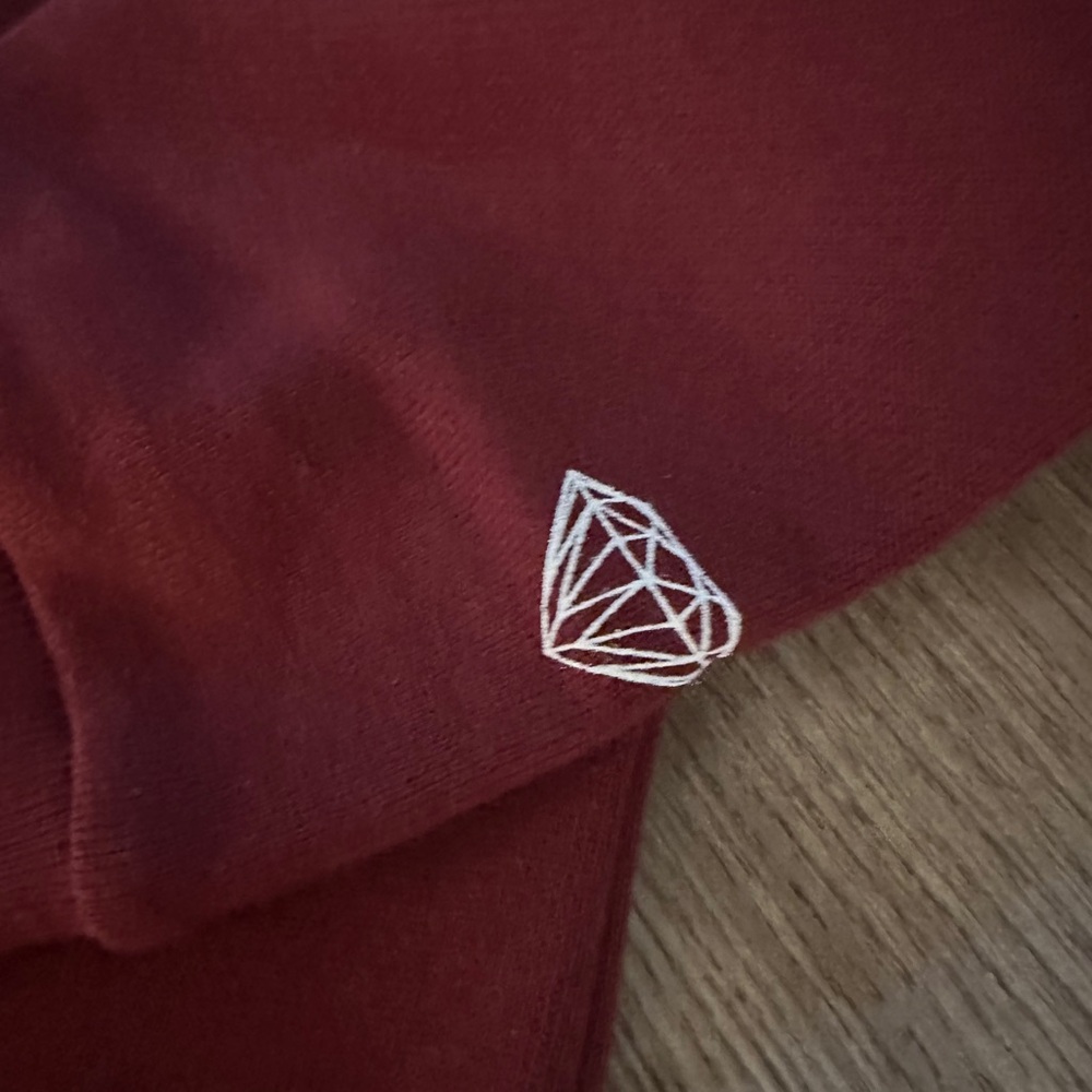 Diamond Supply Co. Red Crew Neck Sweater